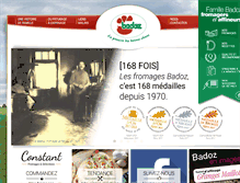 Tablet Screenshot of fromagerie-badoz.com